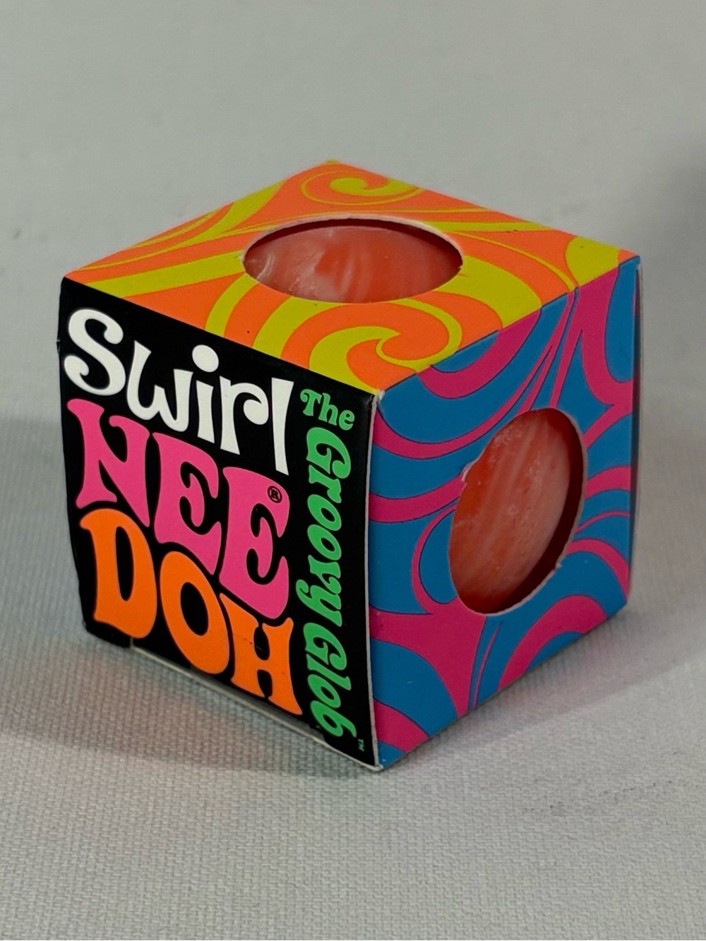 🧡 [BRAND NEW] NEE DOH TEENIE GROOVY GLOB SWIRL VIRAL SQUISHY BALL SCHYLLING 🤍